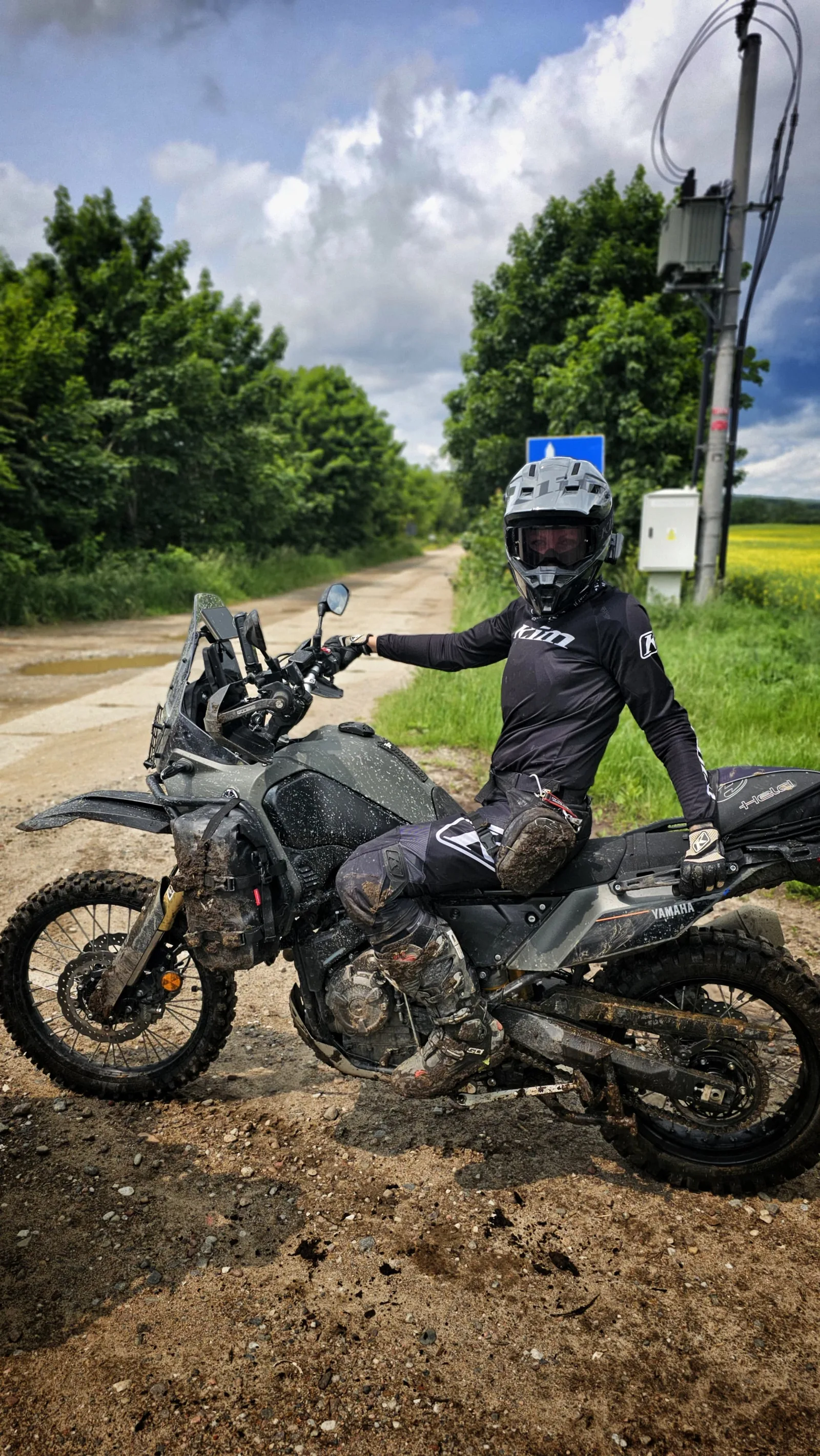 Pause mit dem Motorrad