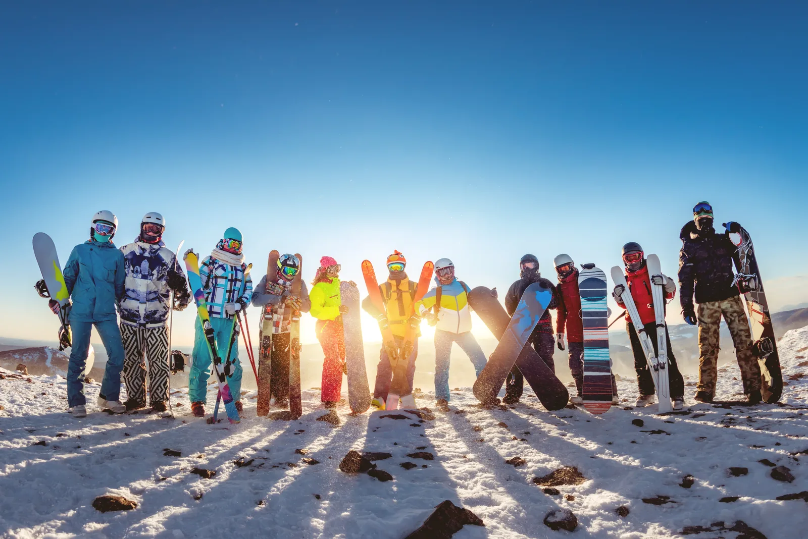 Winter holiday in the mountains