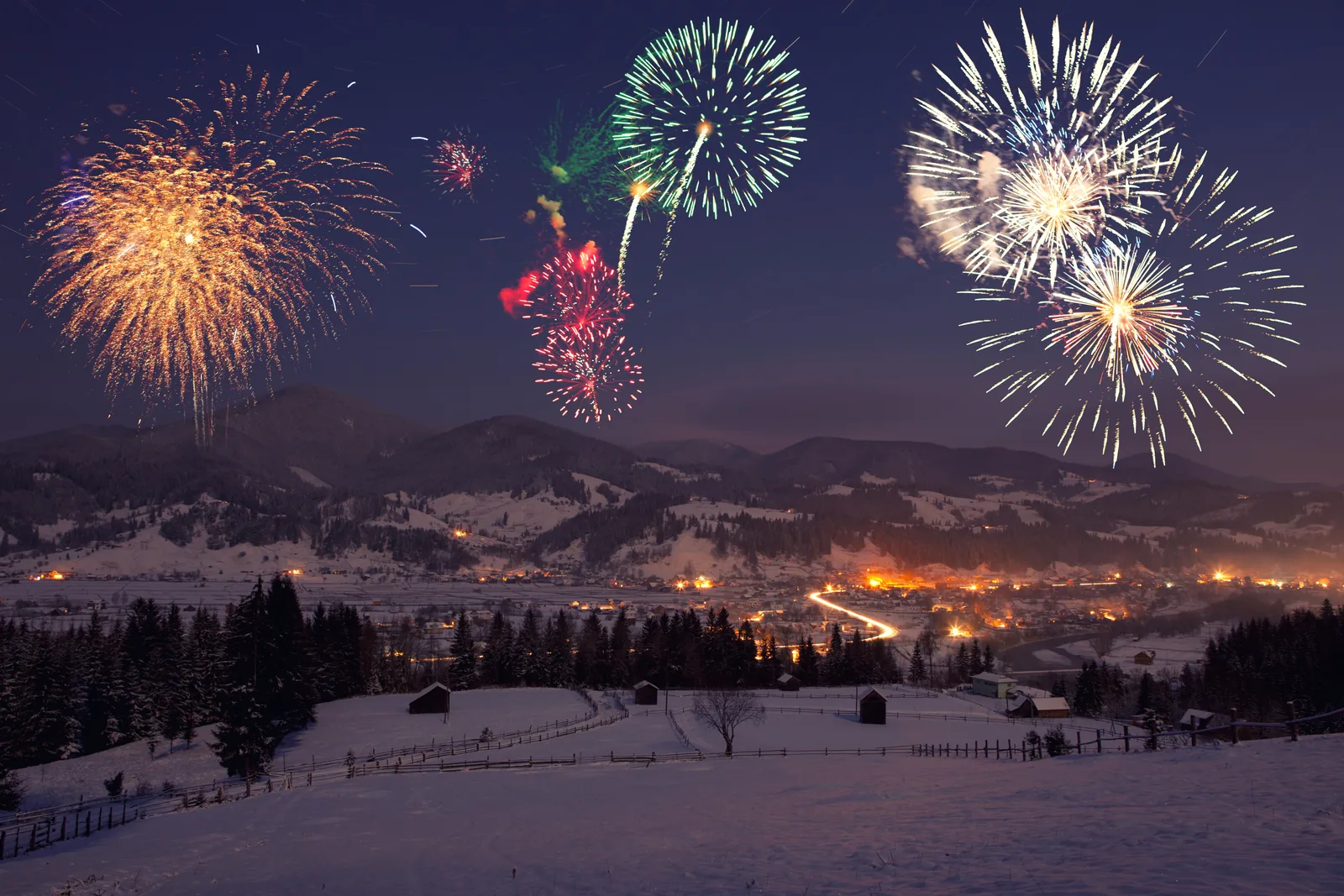 New Year in the mountains